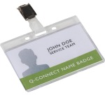 Q-CONNECT badge avec clip 85 x 54 mm