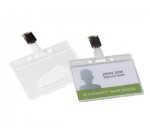 Q-CONNECT badge avec clip 85 x 54 mm