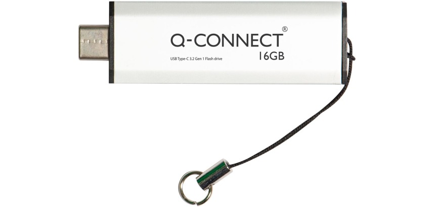 Q-CONNECT clé USB-C 3.2 Gen1, argent, 16 Go