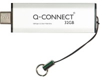 Q-CONNECT USB-C-Stick 3.2 Gen1, silber, 32 GB