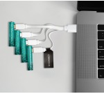 Q-CONNECT USB-C herlaadbare batterijen AAA, blister van 4 stuks