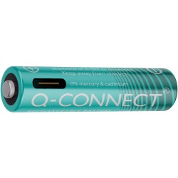 Q-CONNECT piles rechargeables USB-C AAA, blister 4 pièces