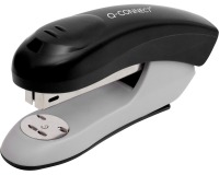 Q-CONNECT stapler, plastic, half strip, 20 sheets, black