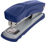 Q-CONNECT nietmachine, metaal, half strip, 25 blad, blauw