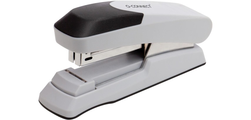 Q-CONNECT agrafeurse, Flat Clinch, 20 feuilles, noir