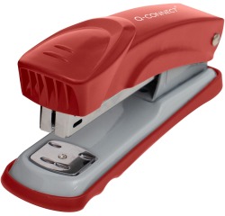 Q-CONNECT agrafeuse, métal, half strip, 25 feuilles, rouge