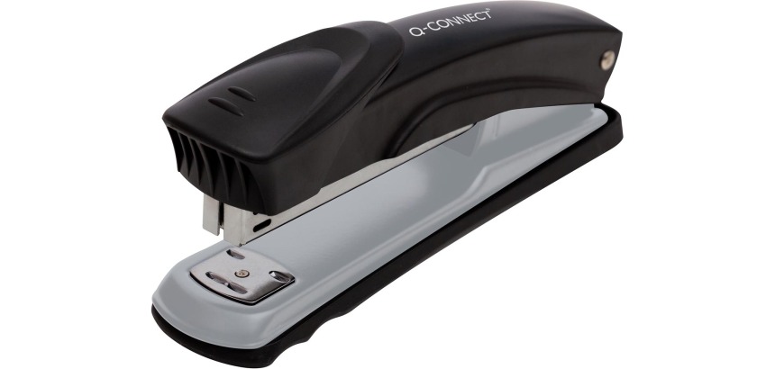 Q-CONNECT nietmachine, metaal, full strip, 20 blad, zwart