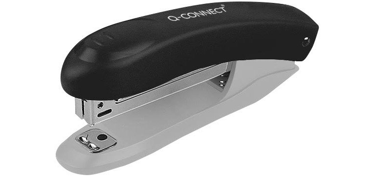 Q-CONNECT agrafeuse, 12 feuilles, avec arrache-agrafes intégré