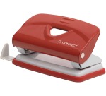 Q-CONNECT Light Duty perforator, metaal, 10 blad, rood