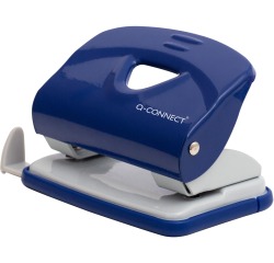 Q-CONNECT Light Duty perforator, metaal, 20 blad, blauw