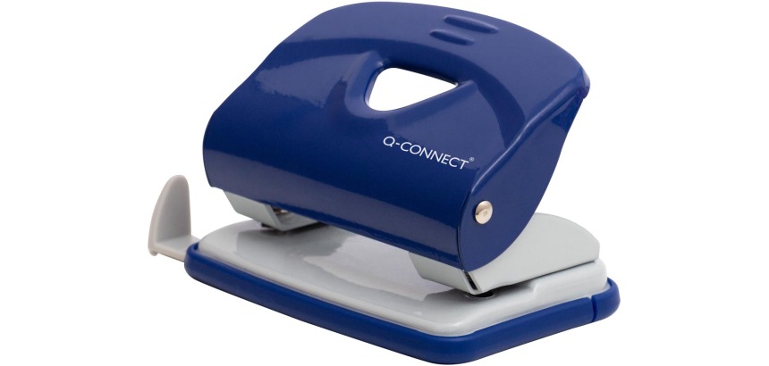 Q-CONNECT Light Duty perforator, metaal, 20 blad, blauw
