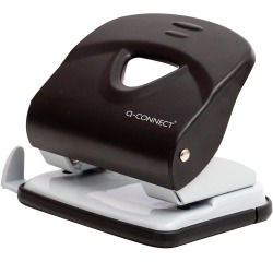 En_taladrador q-connect kf14220 negro abertura 2,7 mm capacidad 30 hojas