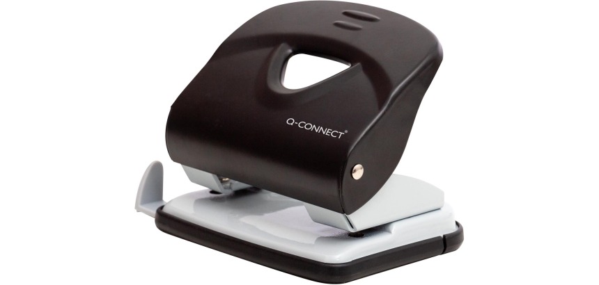 Q-CONNECT Light Duty perforateur, métal, 30 feuilles, noir