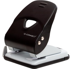 Q-CONNECT Light Duty perforateur, métal, 40 feuilles, noir