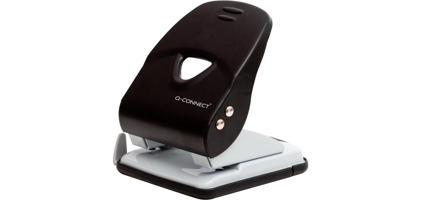 Q-CONNECT Light Duty perforator, metaal, 40 blad, zwart