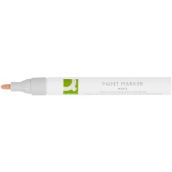Q-CONNECT marqueur peinture, à base de l'huile, pointe ronde, blanc