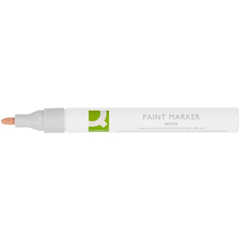 Q-CONNECT marqueur peinture, à base de l'huile, pointe ronde, blanc