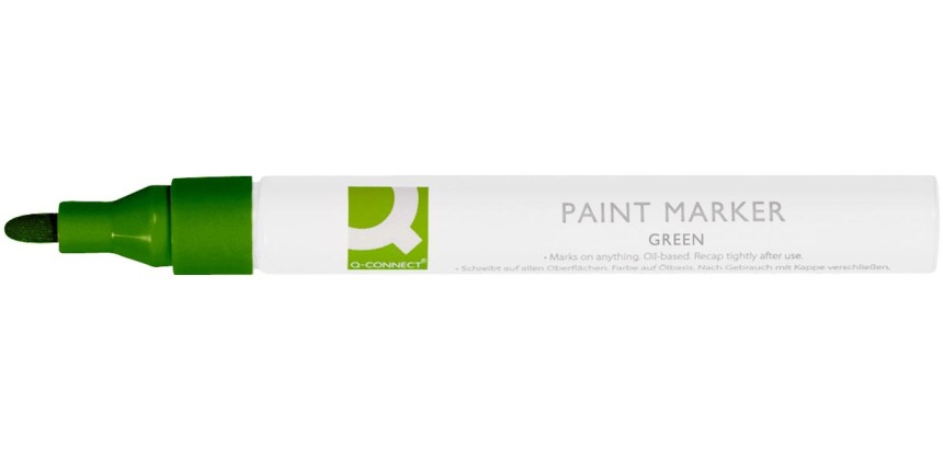 Q-CONNECT marqueur peinture, à base de l'huile, pointe ronde, vert