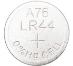 Q-CONNECT pile bouton, alcaline, LR44, blister de 10 pièces