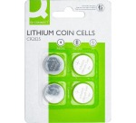 Q-CONNECT pile bouton, lithium, CR2025, blister de 4 pièces