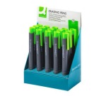 Q-CONNECT gum pen, zwart/groen