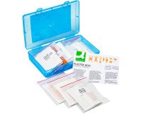 Q-CONNECT pansements, assortiment de 100 pièces, dans une boîte refermable en plastique