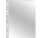 Q-CONNECT geperforeerde showtas 11-gaatsperforatie, glashelder, 75 micron, pak van 100 stuks