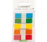Q-CONNECT index mini, ft 12,5 x 45 mm, 5 x 20 onglets, couleurs assorties