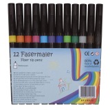 Q-CONNECT viltstift, geassorteerde kleuren, pak van 12 stuks