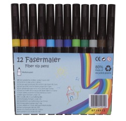 Q-CONNECT feutre, couleurs assorties, paquet de 12 pièces