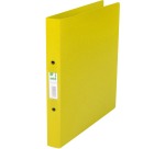 Q-CONNECT classeur à anneaux, PP, 2 anneaux, 25 mm,  jaune transparent