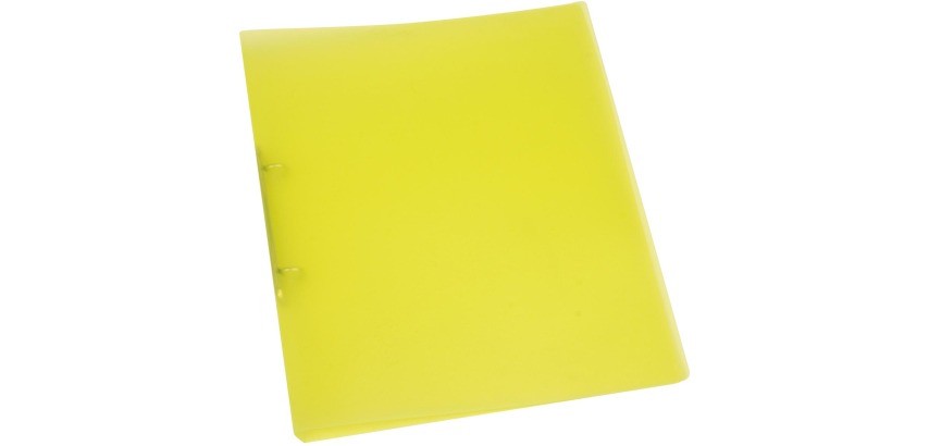 Q-CONNECT ring binder, PP, 2 rings, 25 mm, transparent yellow