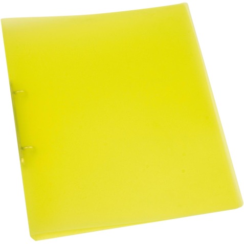 Q-CONNECT classeur à anneaux, PP, 2 anneaux, 16 mm,  jaune transparent