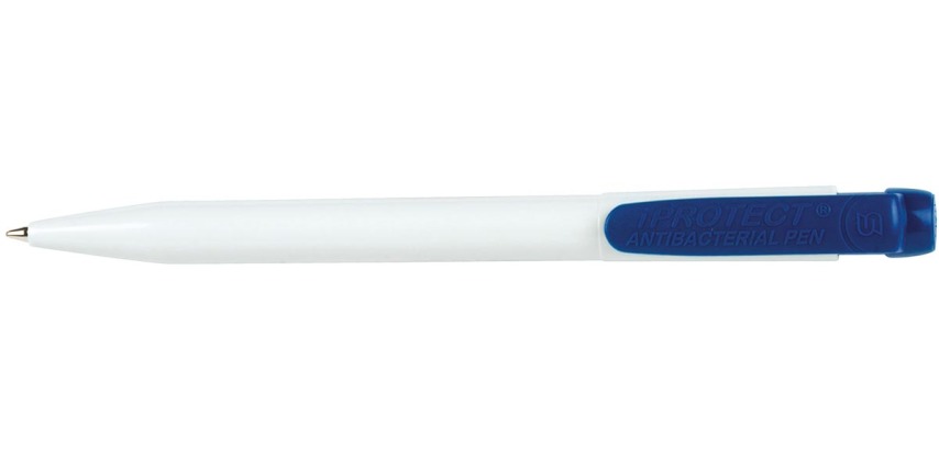 Q-CONNECT Iprotect pen, antibacterial, 0.7 mm, medium point, blue