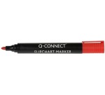 Q-CONNECT marqueurs pour tableaux de conférence, 2-3 mm, pointe ronde, avec clip, rouge
