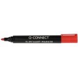 Q-CONNECT marqueurs pour tableaux de conférence, 2-3 mm, pointe ronde, avec clip, rouge