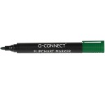 Q-CONNECT flipchartmarker, 2-3 mm, ronde punt, met clip, groen