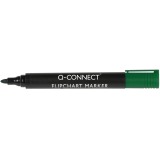 Q-CONNECT marqueurs pour tableaux de conférence, 2-3 mm, pointe ronde, avec clip, vert