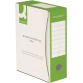 Q-CONNECT boîte à archive, A4, dos 10 cm, en carton de 400 g/m², blanc-vert