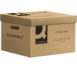 Q-CONNECT archive container, with lid, size 51.5 x 30.5 x 35 cm, gray