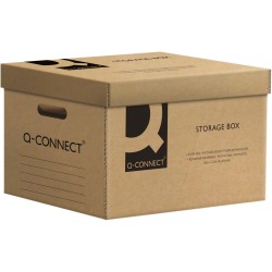Q-CONNECT conteneur à archives, avec couvercle, format 51 ,5 x 30,5 x 35 cm, gris