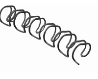 Q-CONNECT metalen draadruggen, 11,1 mm, pak van 100 stuks, zwart