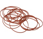 Q-CONNECT rubber bands, width 1.5 mm, length 80 mm, 100g, red