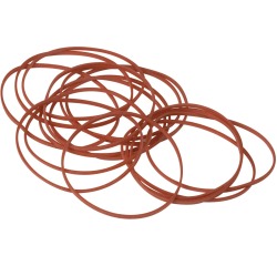 Q-CONNECT élastiques, largeur 1,5 mm, longueur 80 mm, 100g, rouge