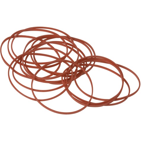 Q-CONNECT élastiques, largeur 1,5 mm, longueur 80 mm, 100g, rouge