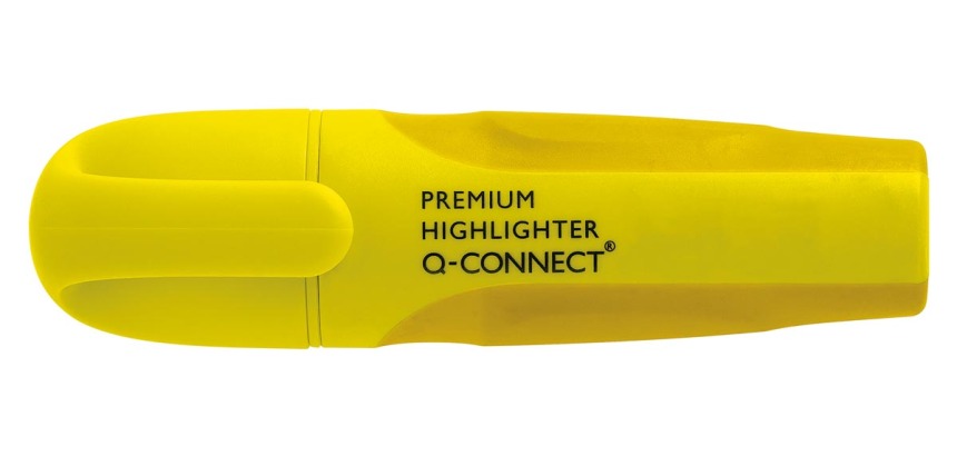 Q-CONNECT Premium markeerstift, geel