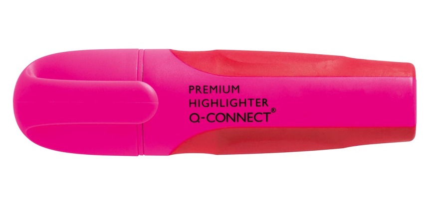 Q-CONNECT Premium markeerstift, roze