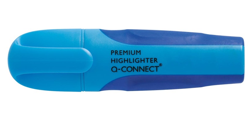 Q-CONNECT Premium markeerstift, blauw