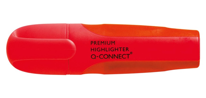 Q-CONNECT Premium surligneur, rouge