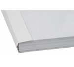 Q-CONNECT thermische omslagen, ft A4, karton met PET cover, rug van 12 mm, pak van 20 stuks, wit